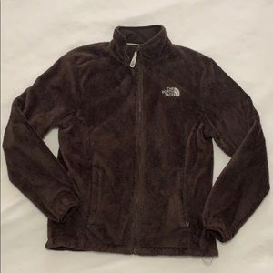 The North Face Brown Fuzzy ZIP Up